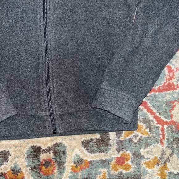 Gap zip up fleece jacket adult size S dark gray, EUC - Picture 2 of 7